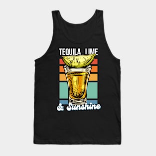 Tequila Lime and Sunshine Summer vacation Tank Top